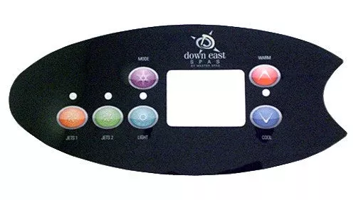 Master Spa - X509051 - Down East 2-Pump, 6-Button Overlay 2010