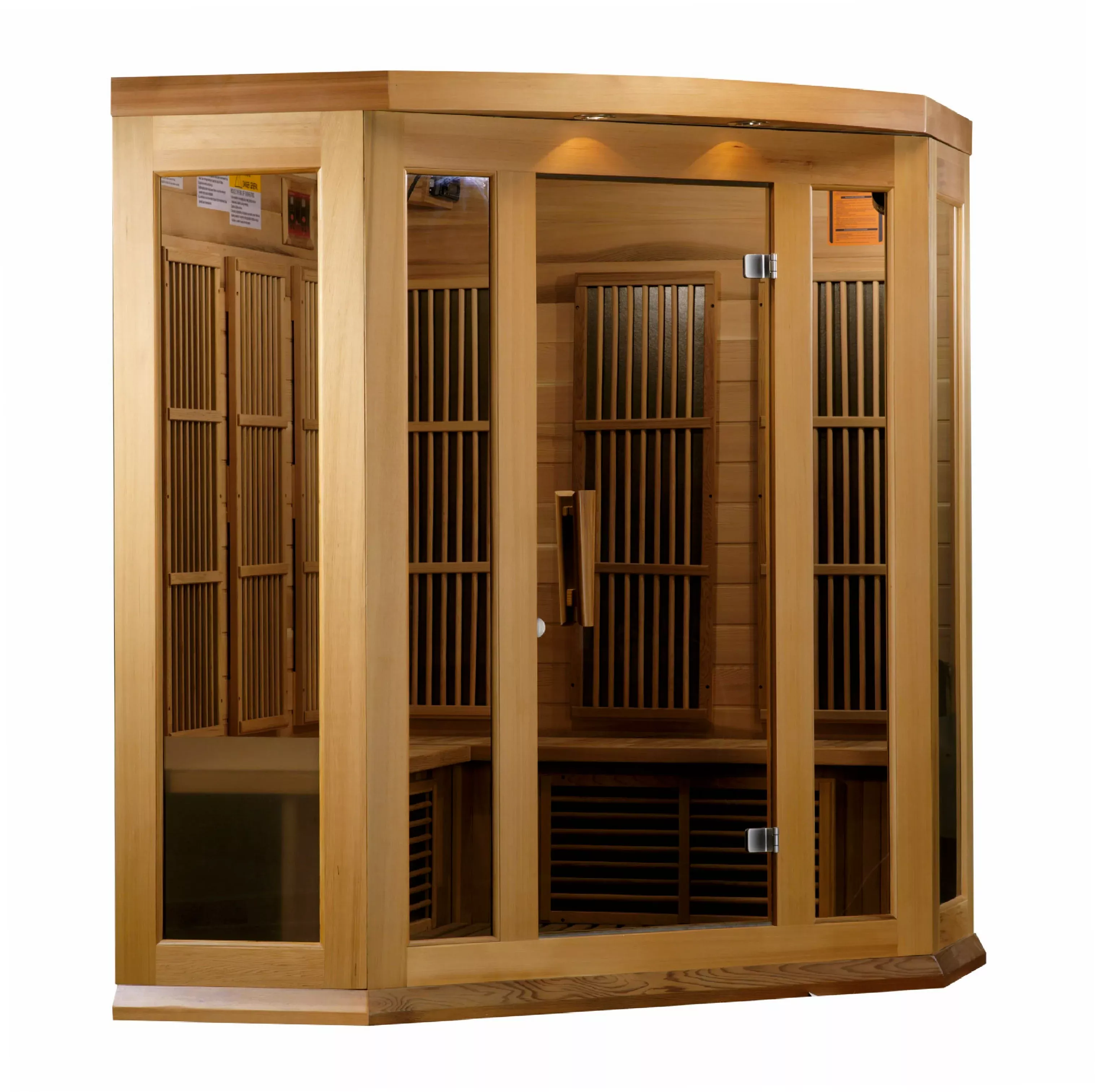 MX-K356-01 CED (Red Cedar) Golden Designs Dynamic 3 Person Sauna Maxxus Low EMF