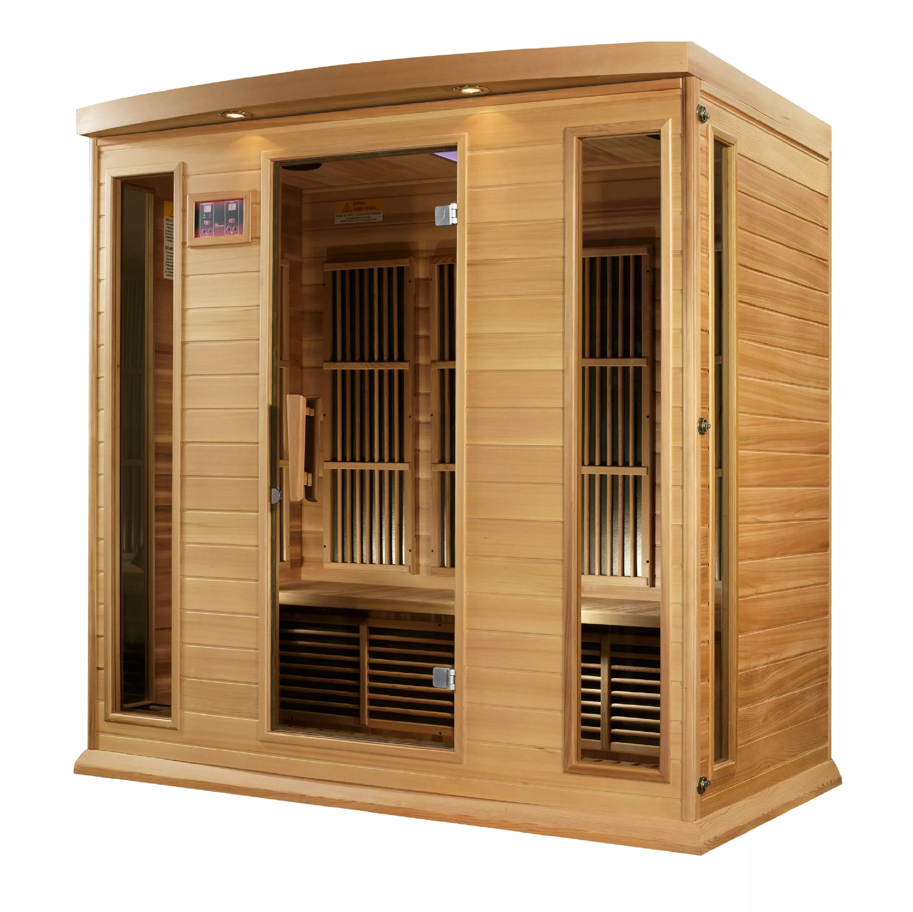 MX-K406-01 (Hemlock) Golden Designs Dynamic 4 Person Sauna Maxxus Low EMF