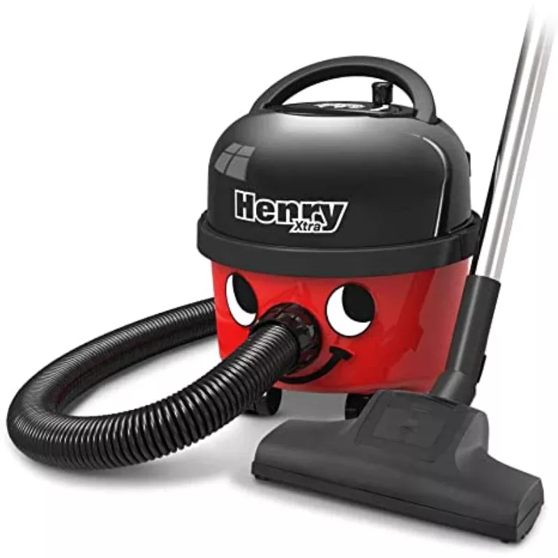 Numatic NC-HVX160 Henry Xtra 160 Compact Canister Vacuum Single Speed in Red with 26' Cord, Full XST0 Accessory Kit