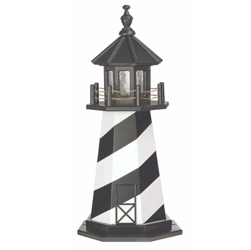 Octagonal Amish-Made Wooden Cape Hatteras, NC Replica Lighthouses