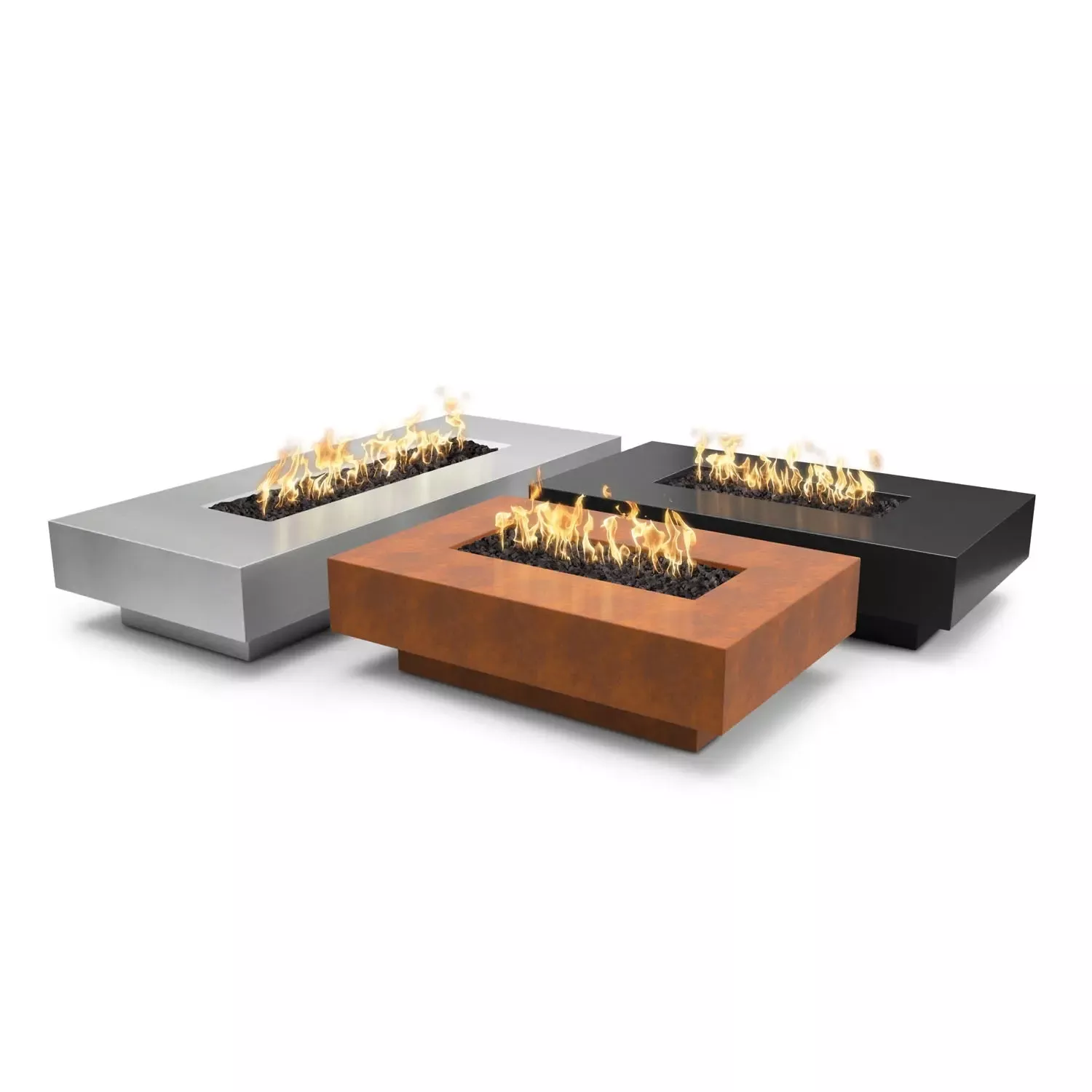 The Outdoor Plus Cabo Linear Fire Pit - Metal Collection - 66"