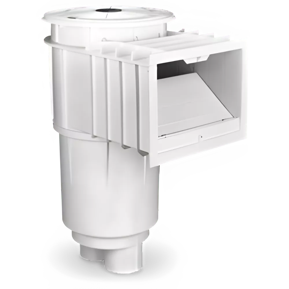 Pentair Sta-Rite U-3 Skimmer White w/ White Lid, 2" Slip x 1-1/2" Reducers, w/ Float & Check Valve | 08650-1404
