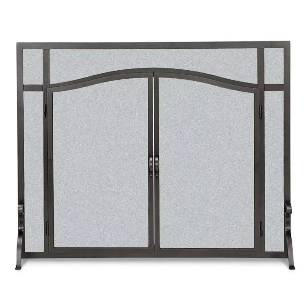 Pilgrim Screen 44 Inch Forged Iron Arched Doors PS44
