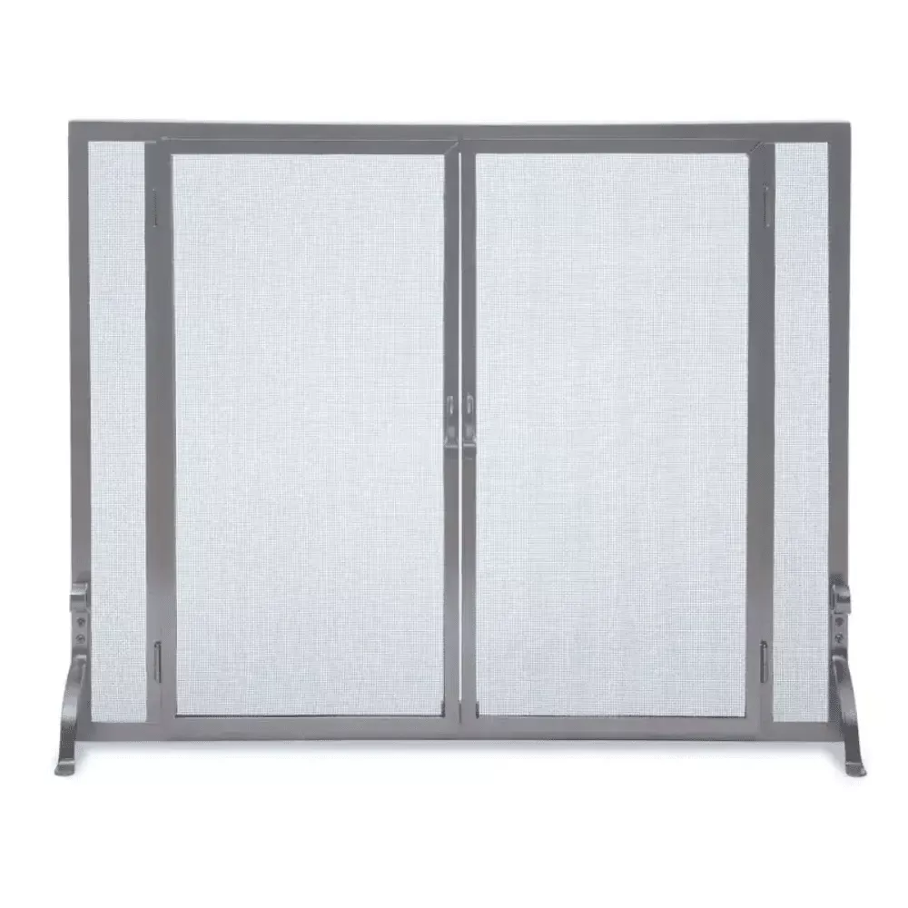 Pilgrim Tools 44 Inch Flat Firescreen with Full Height Doors PFG44