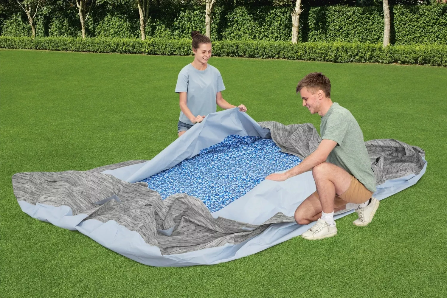 Pool Liner For 16′ X 10′ X 42″ Coleman Power Steel Oval Pool