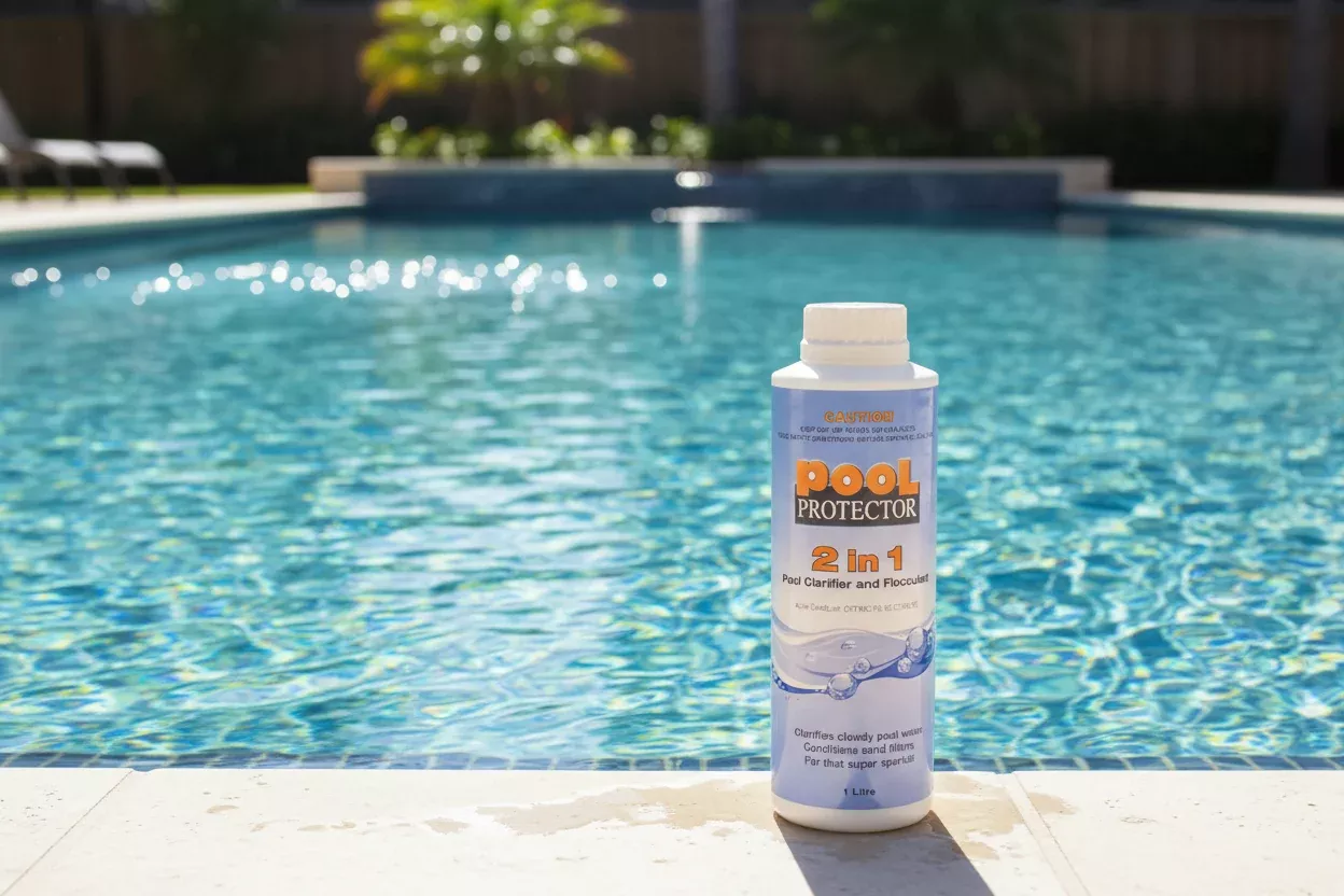 Pool Protector 1 Litre 2 in 1 Pool Clarifier and Flocculant