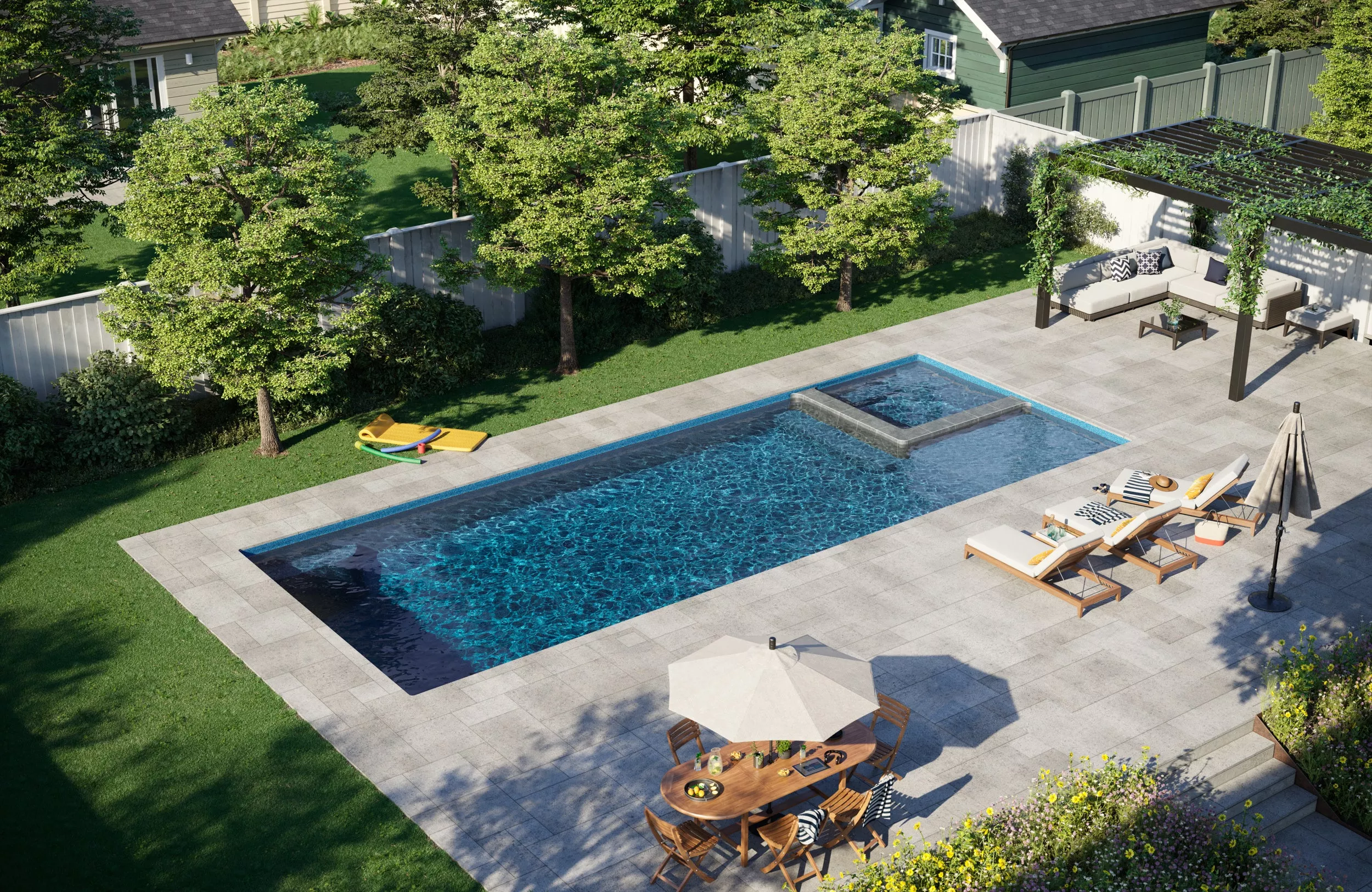 Pool and Spa Service Opening Dual Equipment