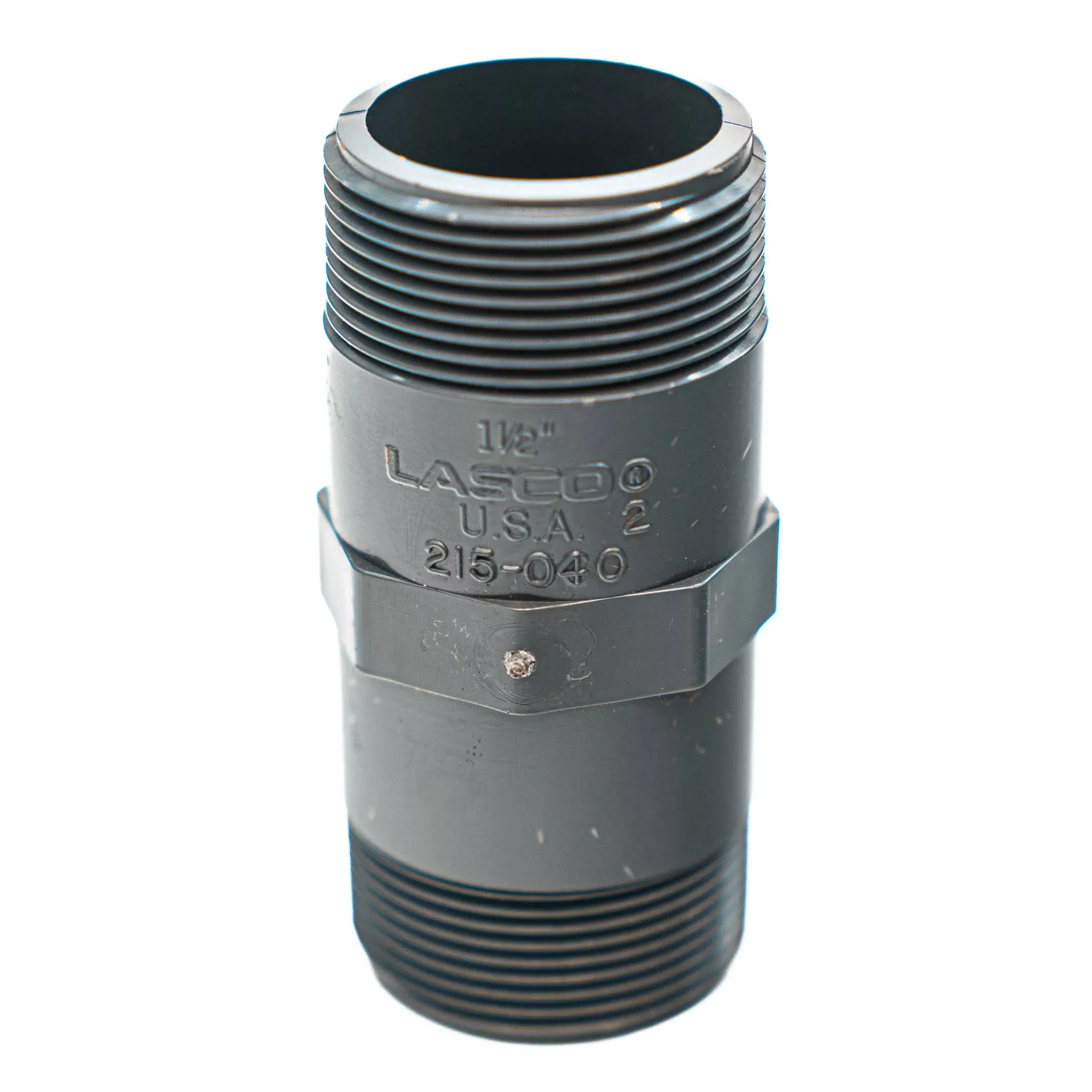 PVC Fitting, Nipple, 1 1/2" x 4", Schedule 80 (215040)