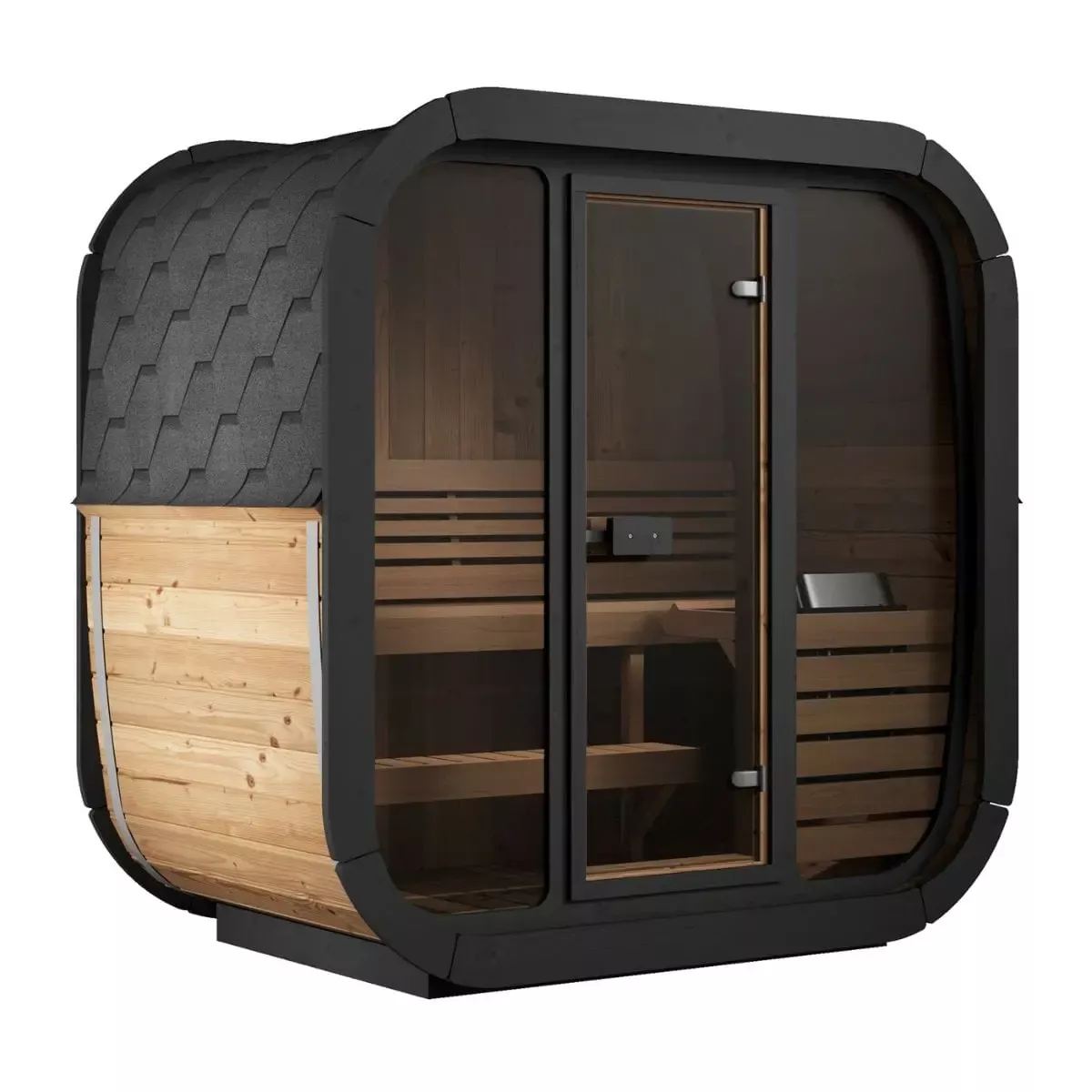 SaunaLife Cube-Series Model CL5G Outdoor Sauna | AQVINA World