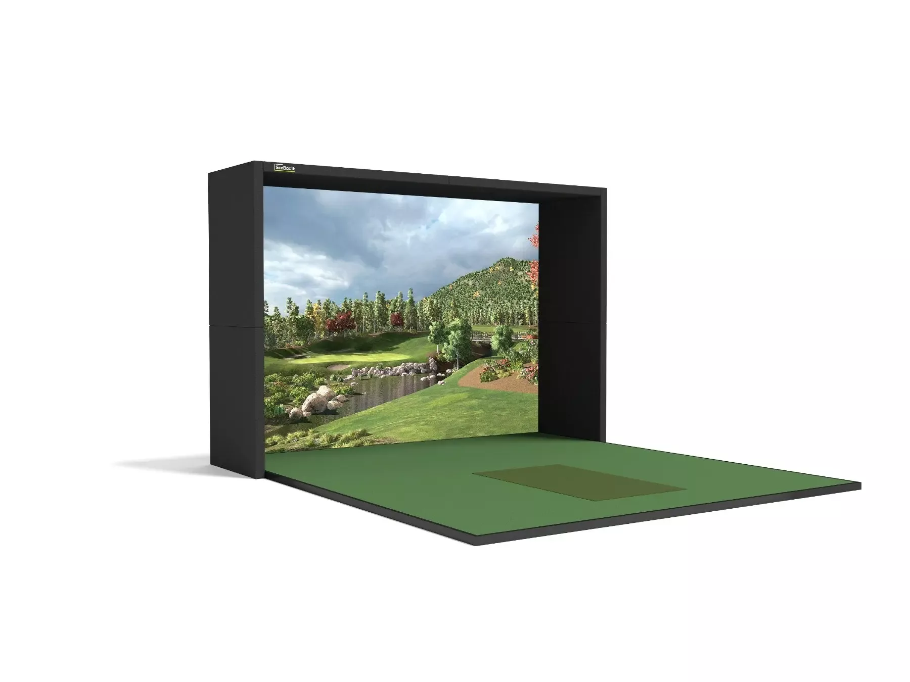 SimBooth - Booth 1 Golf Simulator Enclosure | AQVINA