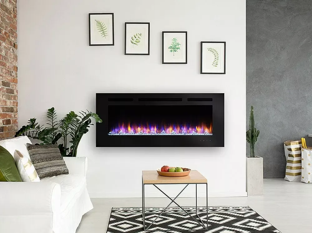 SimpliFire Wall Mount Electric Fireplace 60-in SIMPLIFIRE60