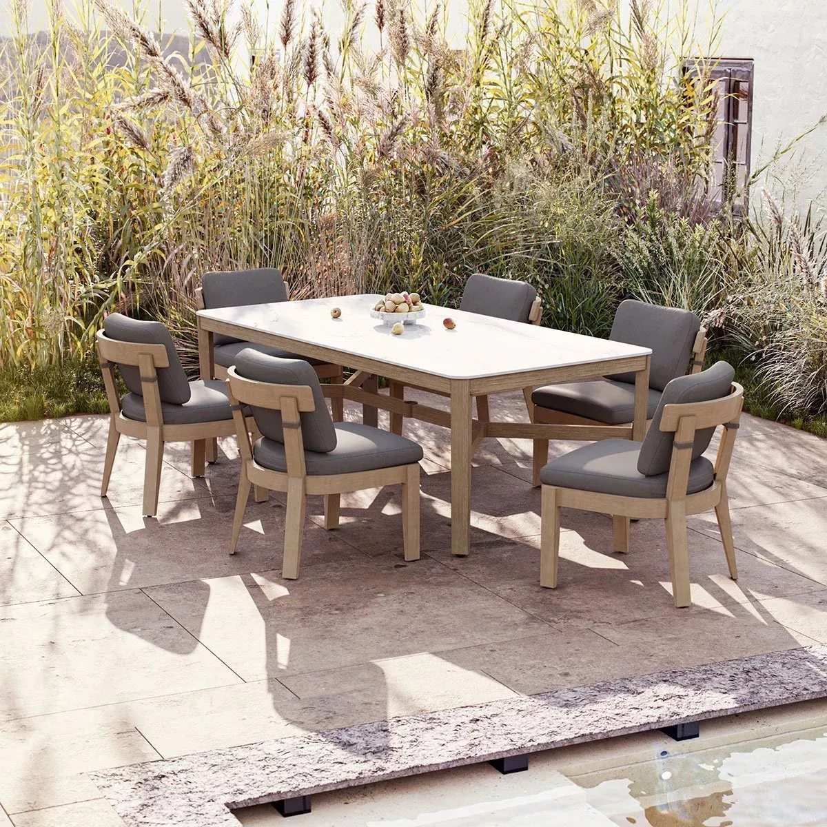 Sonata 84x42 in. Dining Set - 7 Piece