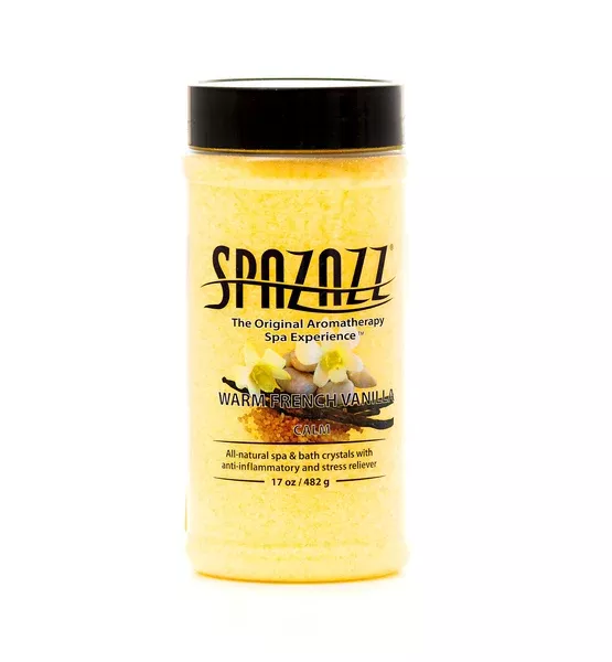 Spazazz Crystals Warm French Vanilla Spa & Bath Aromatherapy Crystals – 19oz