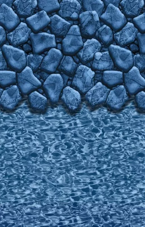 Swimline Boulder Swirl 30-Foot Round Liner | Unibead Style | 52-Inch Wall Height