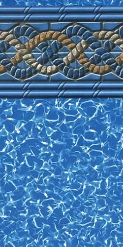 Swimline Mystri Gold 12-by-24-Foot Oval Liner | Unibead Style | 54-Inch Wall Height