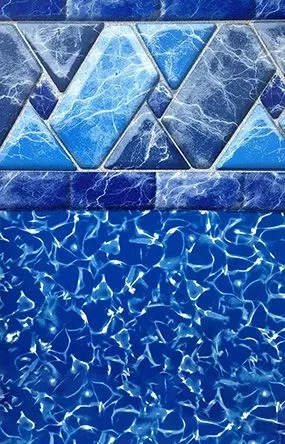 Swimline Riverstone 18-by-33-Foot Oval Liner | Unibead Style | 52-Inch Wall Height