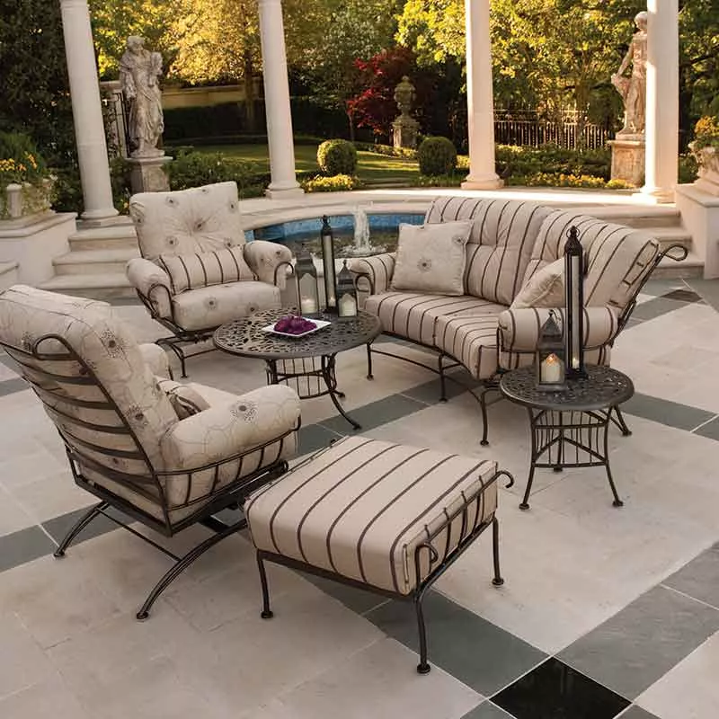 Terrace Fire Pit Loveseat Set