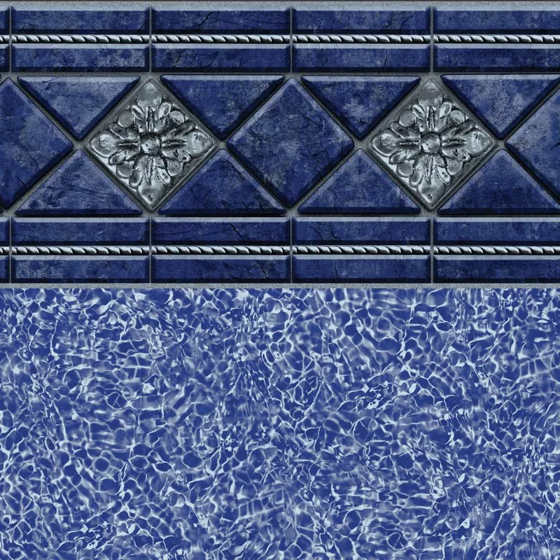 Valencia Tile, Blue Bahama FloorIn Ground Pool Liner