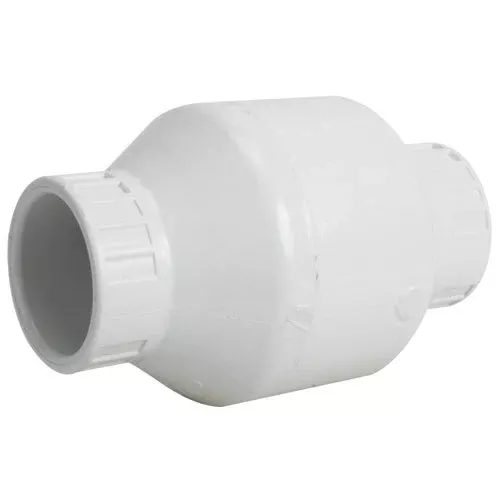 White PVC Spring Check Valves, Slip Ends (SLIP)