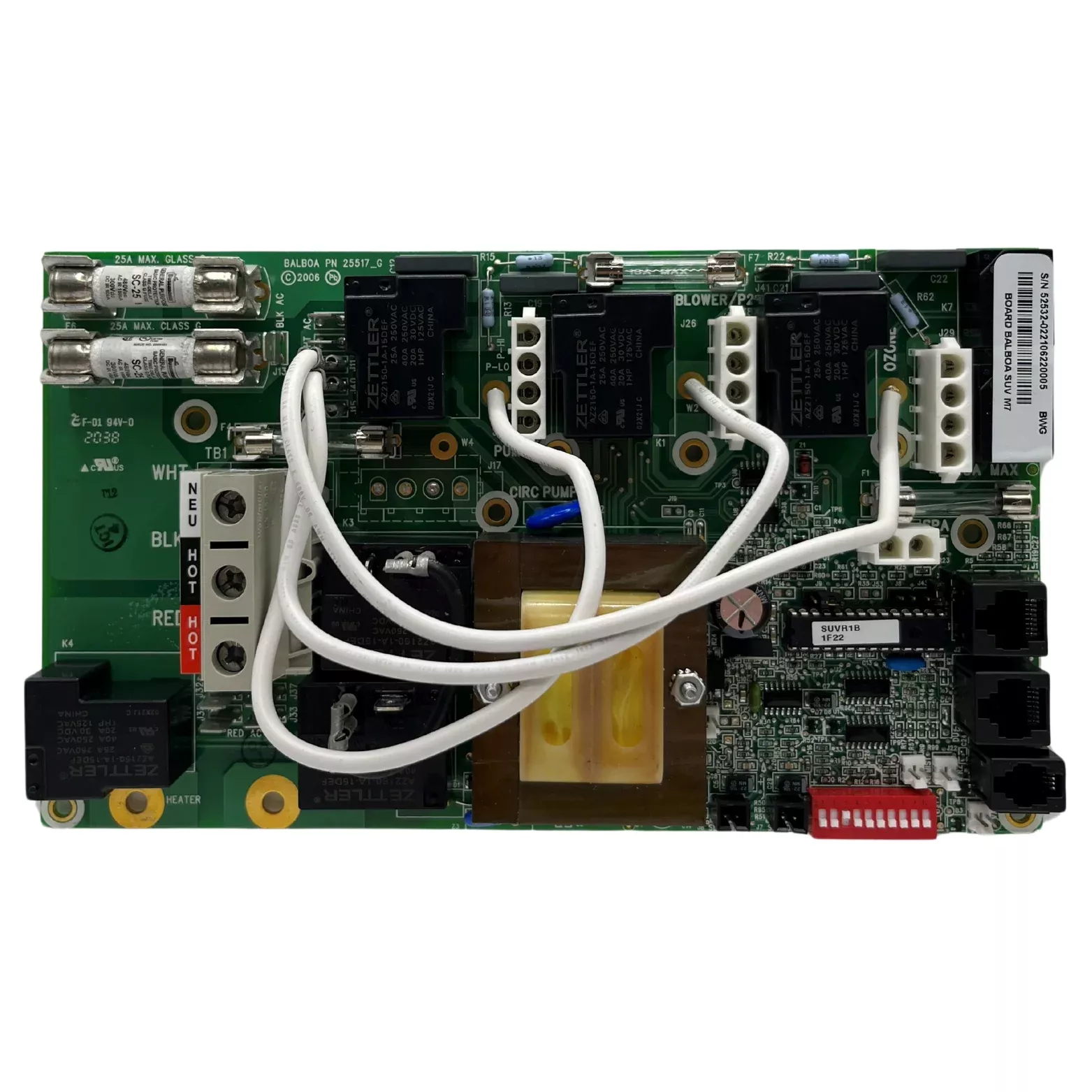 X800965 - Circuit Board, Balboa Equipment SUV MAS260 PC Board