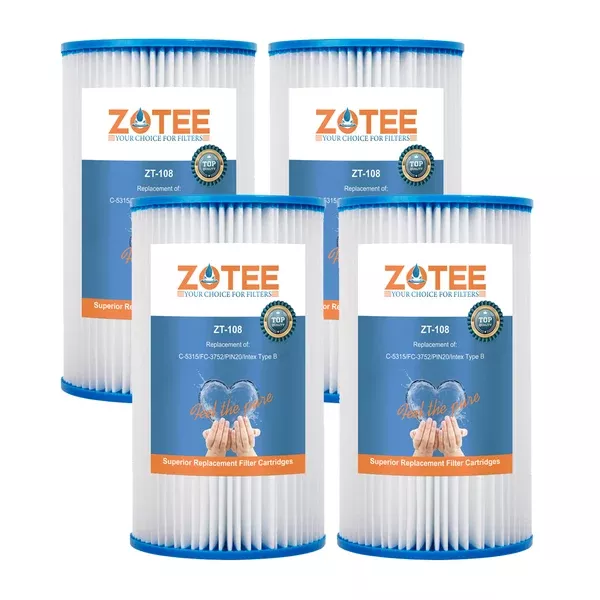 ZOTEE 15 sq.ft. Intex "B" Filter Pool Replacement Filter Cartridge 4 P