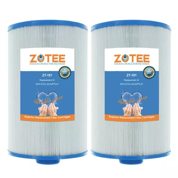 ZOTEE 47 sq.ft. Top Load Spa Filter Cartridge 2 Pack